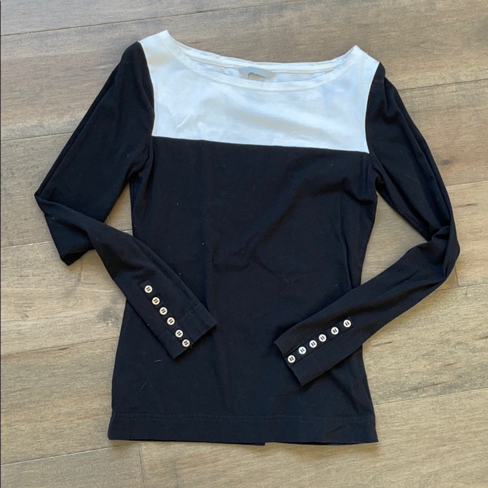 *3 for$20* Black and white H&M longsleeved top